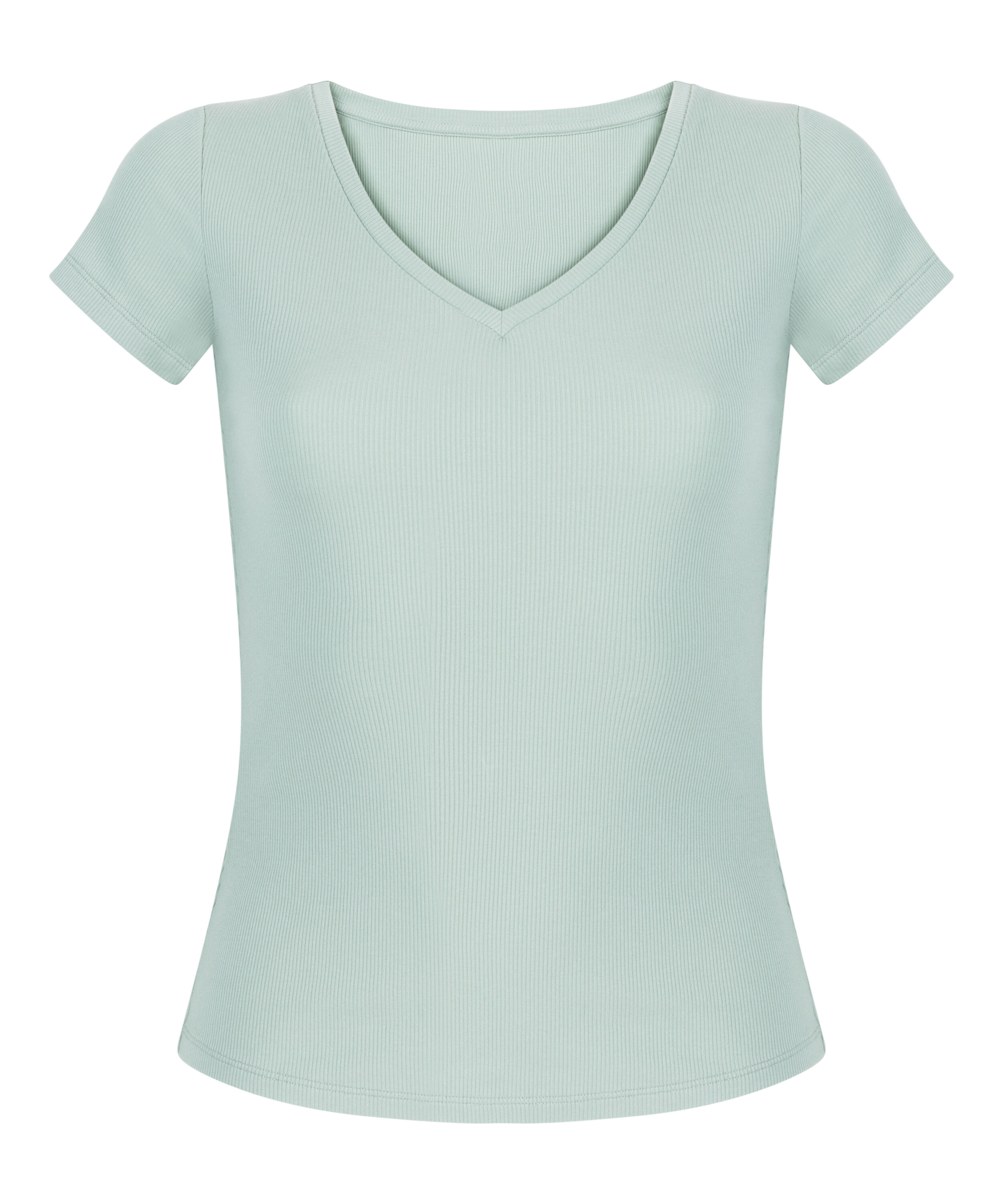 Dżersejowy top od piżamy z kr&oacute;tkim rękawem, Zielony