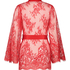Kimono z koronką Isabelle, Czerwony