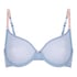Nieusztywniany biustonosz z fiszbinami Roza, Niebieski