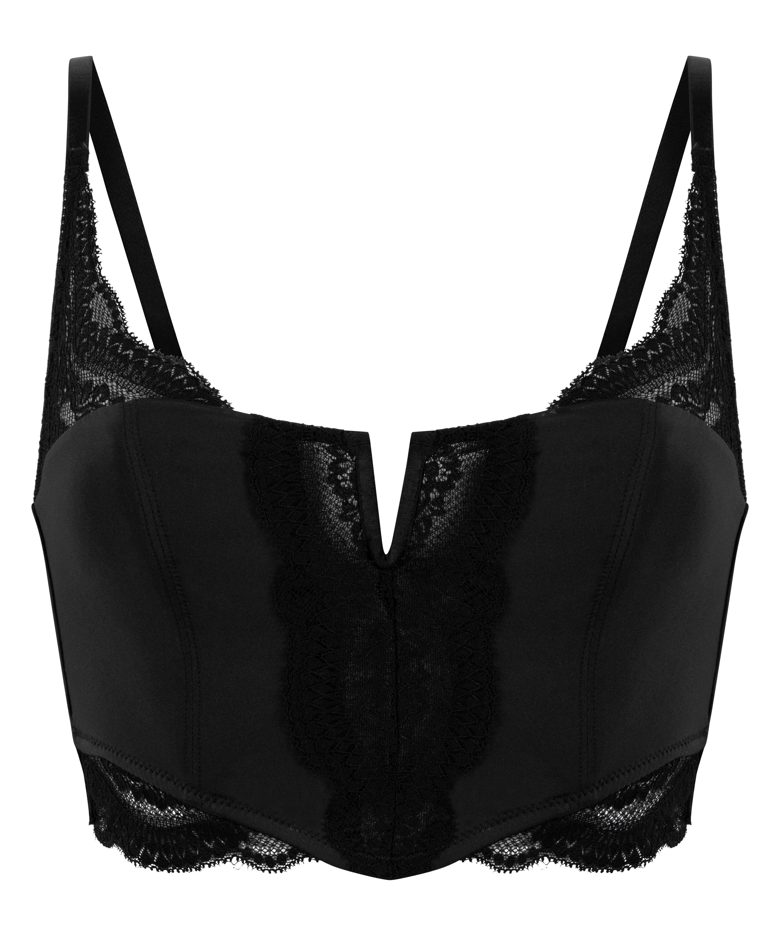 Biustonosz bralette Bronte, Czarny