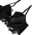 Zoe Padded Longline Underwired Bra, Czarny