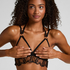 Otwarty biustonosz bralette Olivia, Czarny