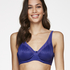 Nealie Non-Padded Underwired Minimizer Bra, Niebieski