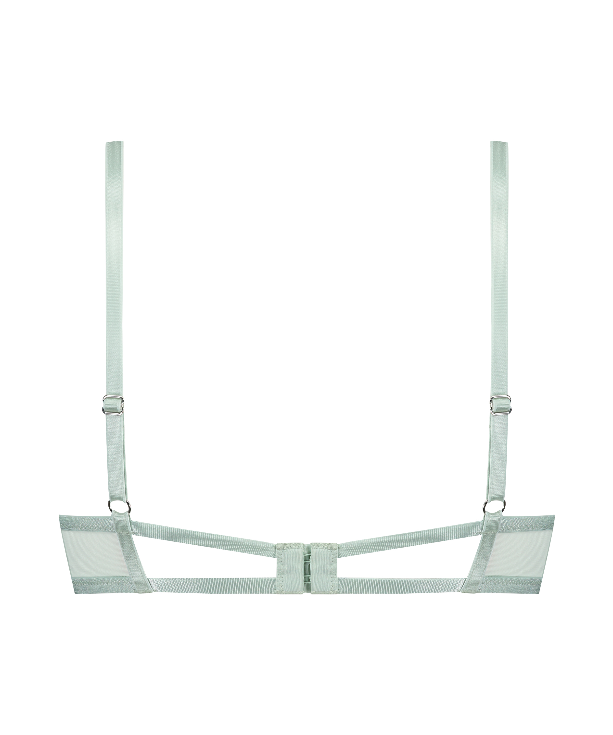 Wyściełany biustonosz push-up z fiszbinami Lillia, Zielony, main