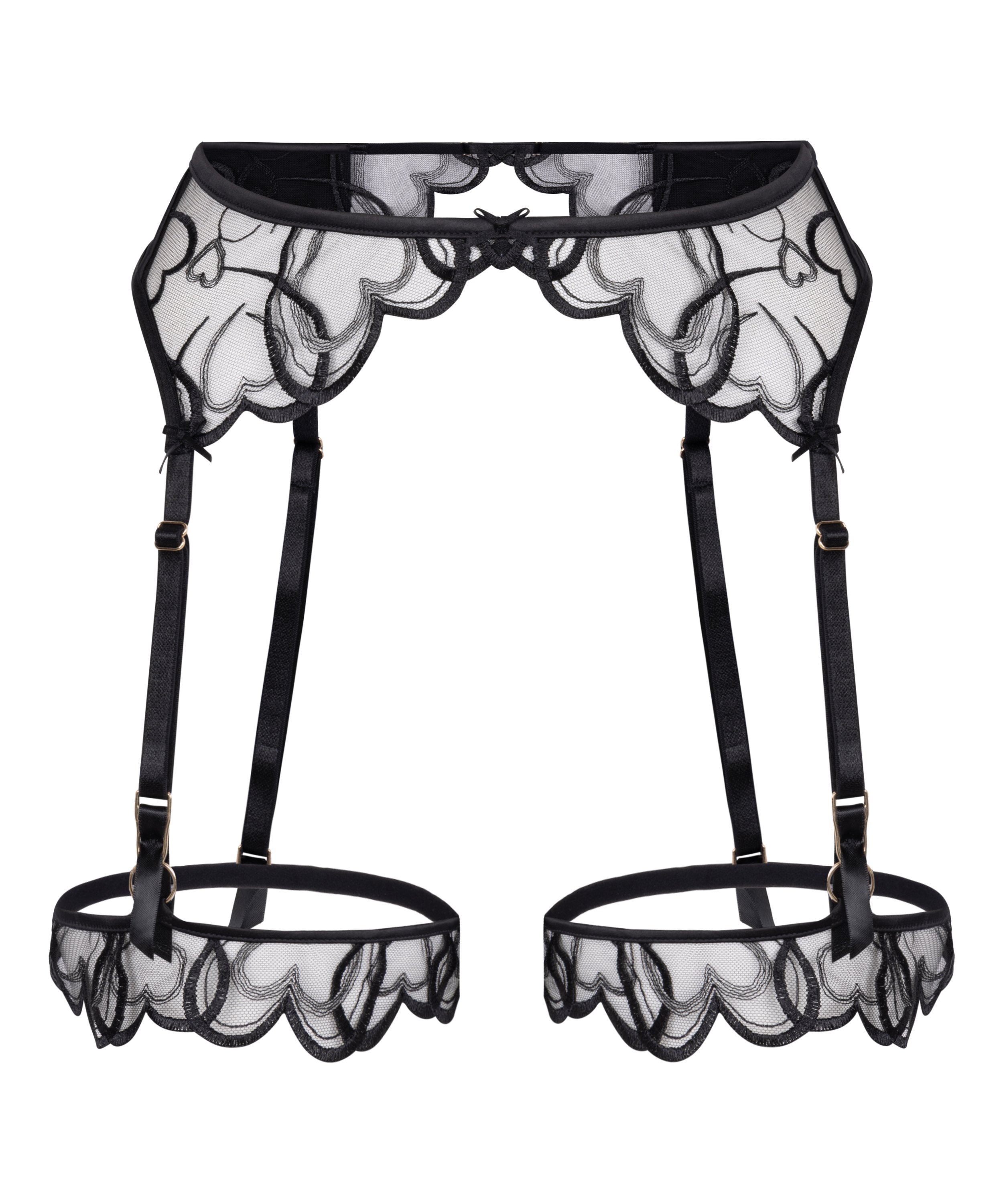 Pas do pończoch Olivia, Czarny, main