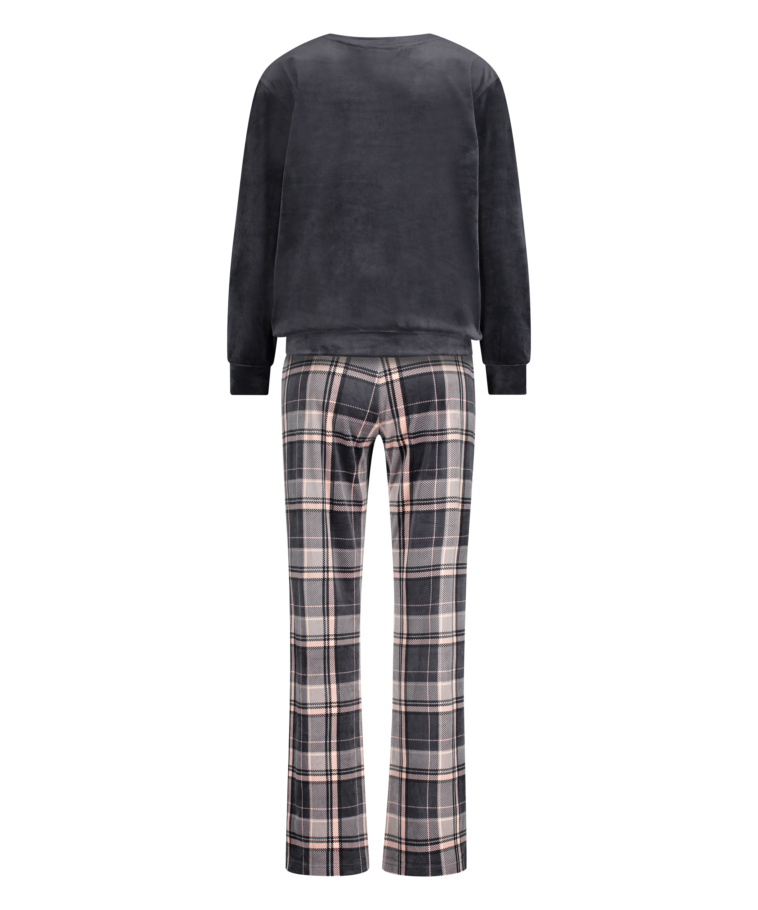 Aksamitna piżama, Szary, main