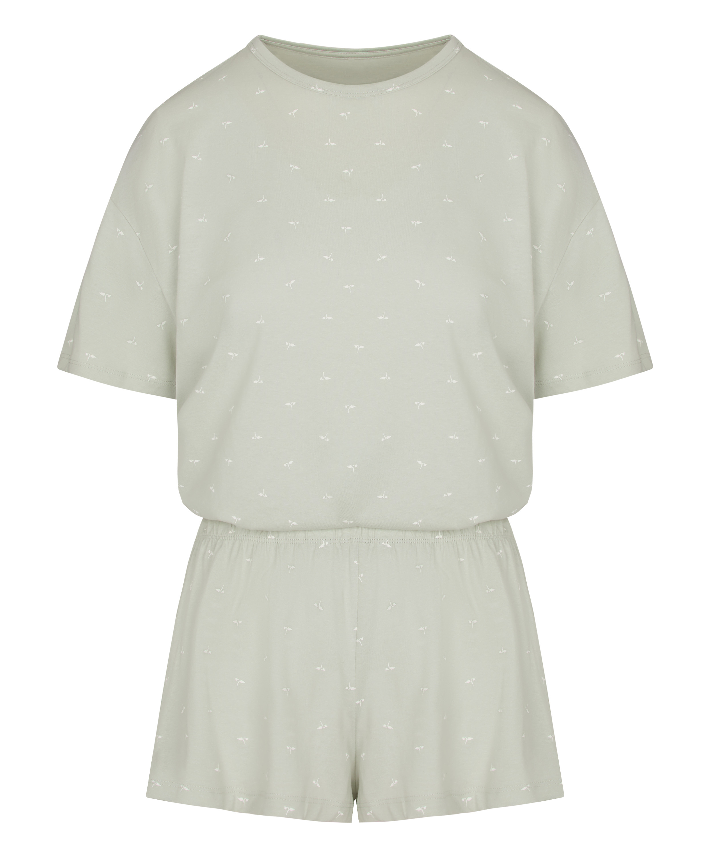 Zestaw piżamowy z bawełny, Zielony, main