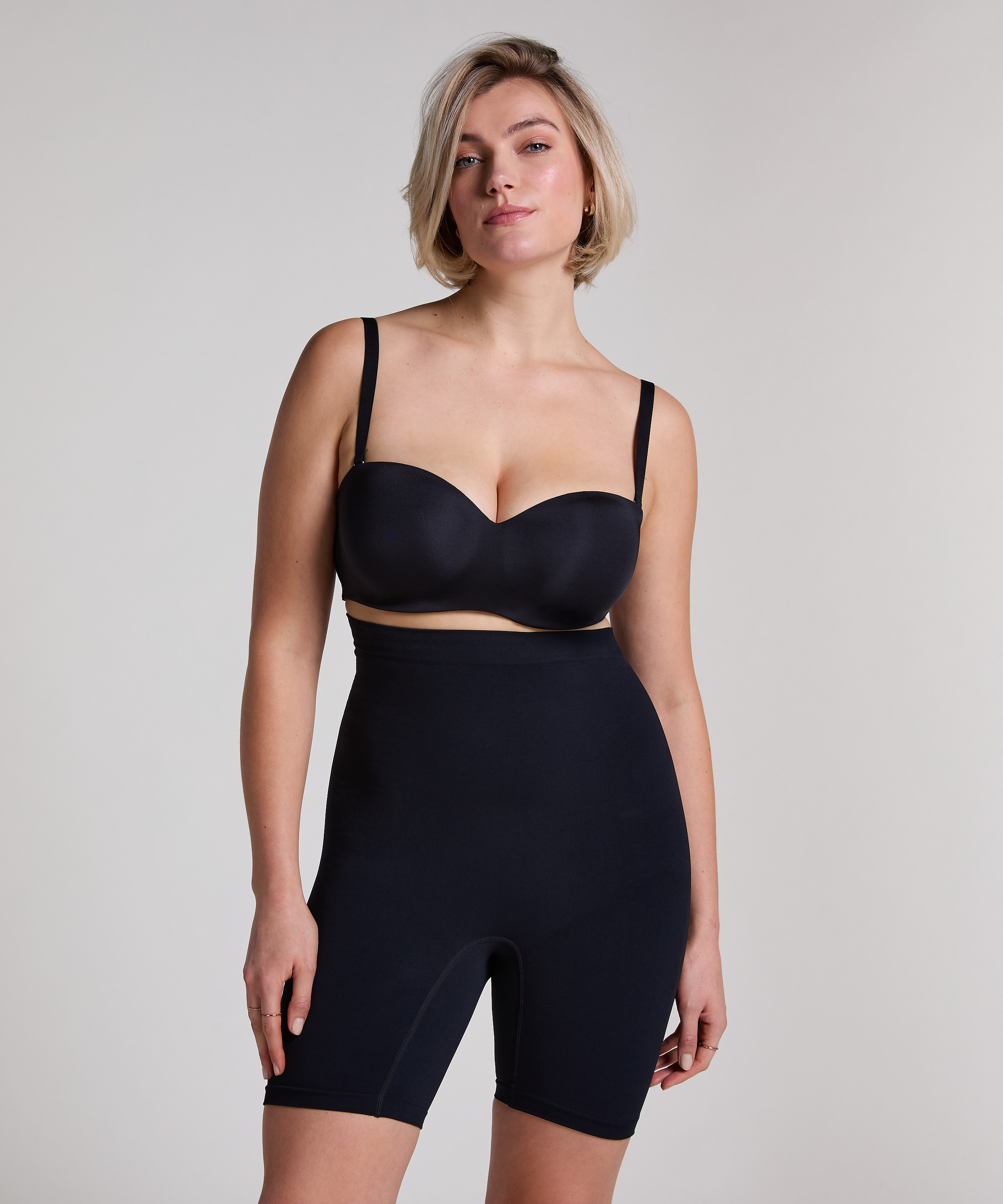 Bezszwowe i wyszczuplające uda, Czarny, main