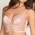 Biustonosz typu longline z fiszbinami i wyści&oacute;łką Rosa, R&oacute;żowy