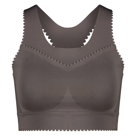 HKMX The Scallop sports bra level 2, Szary