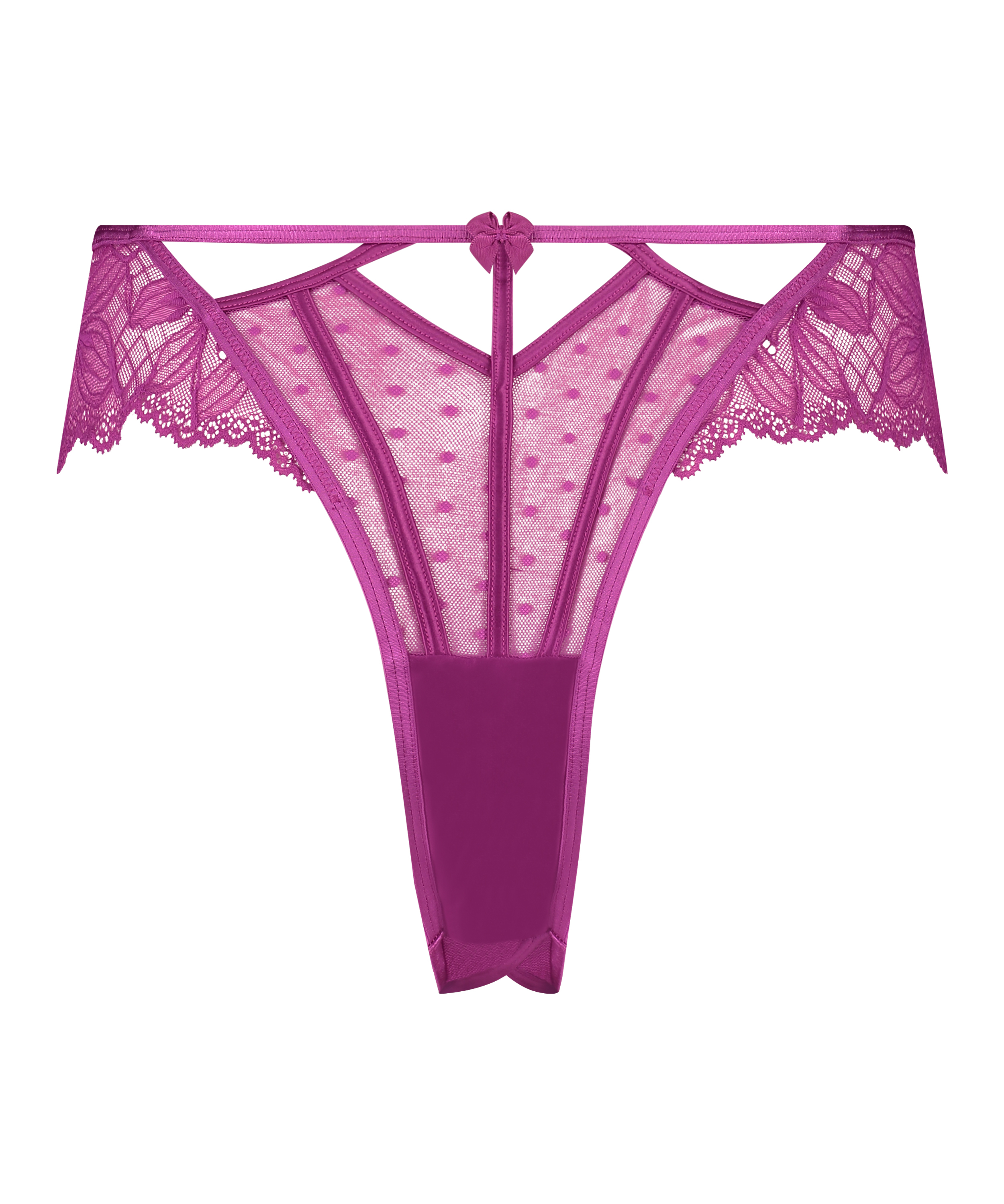 Majtki brazylijskie z wysokim wycięciem Lulu, Fioletowy, main