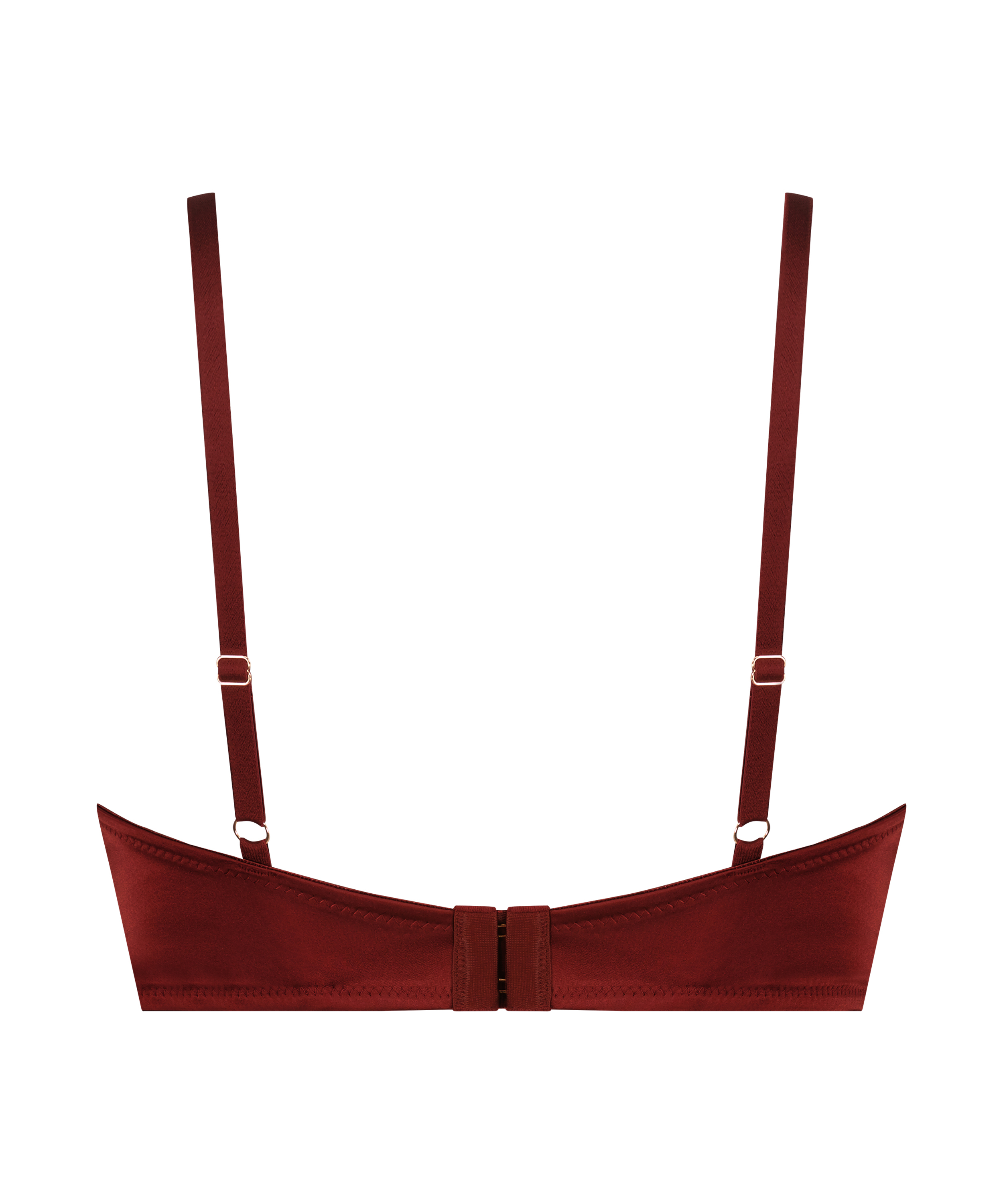 Długi częściowo usztywniony biustonosz z fiszbinami Lara, Czerwony, main