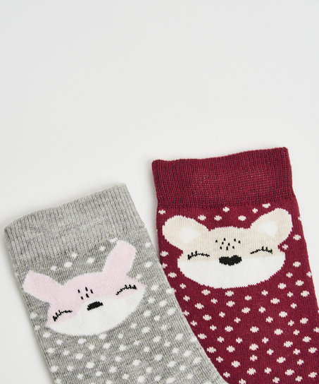 2 Pairs of Socks, Szary