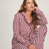 Pyjama Set Poplin Ruffle, R&oacute;żowy