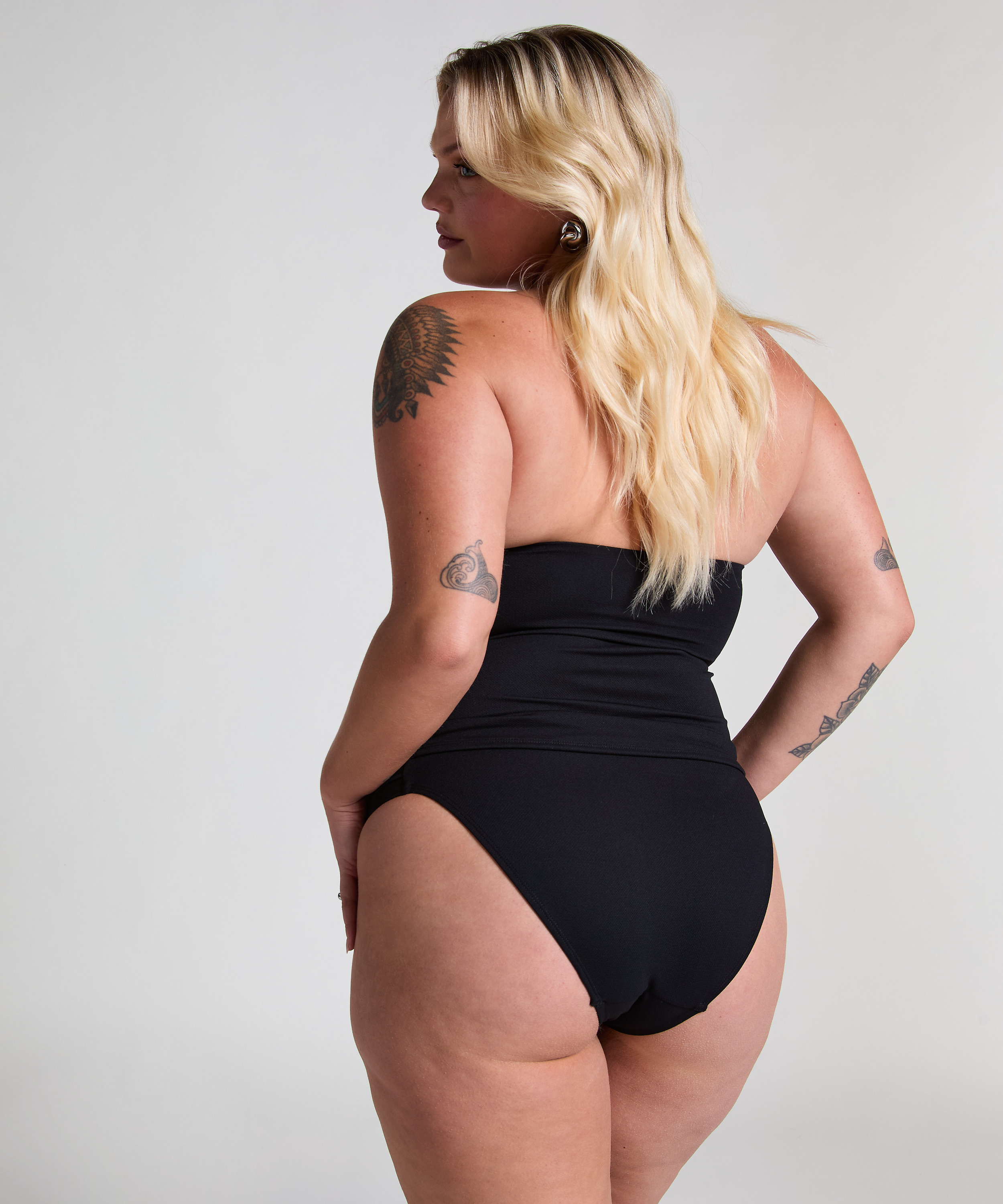 Majtki Bikini Rio Scallop, Czarny, main