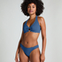 G&oacute;ra od bikini z krojem typu halter, Niebieski