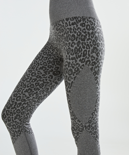 HKMX High Waist Level 3 Capri Leggings, Szary