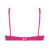 Góra od bikini z lureksu w kształcie muszelki, Różowy