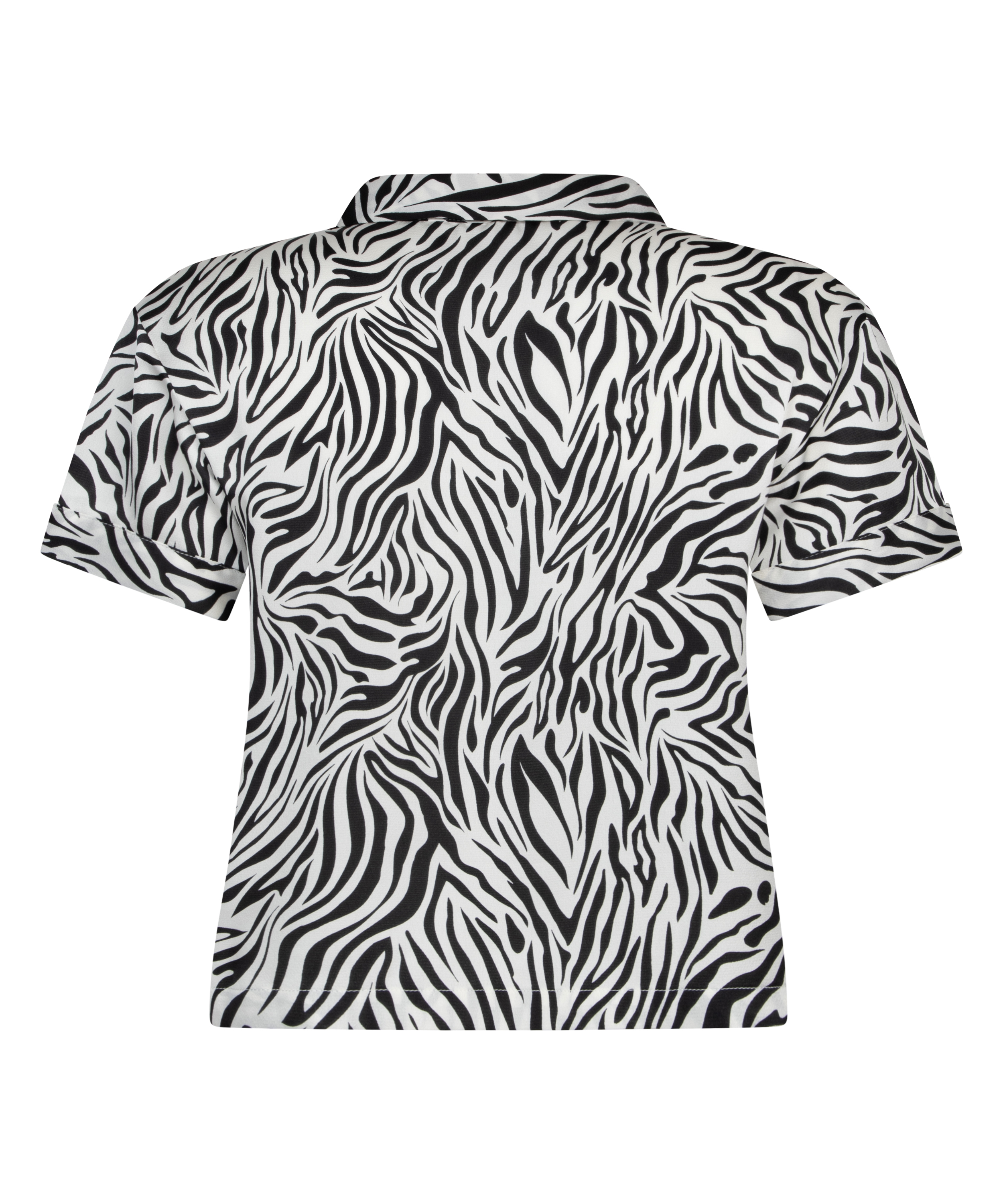 Satynowa narzutka Peppers z kr&oacute;tkim rękawem, Biały, main