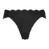 Majtki Bikini Rio Scallop, Czarny