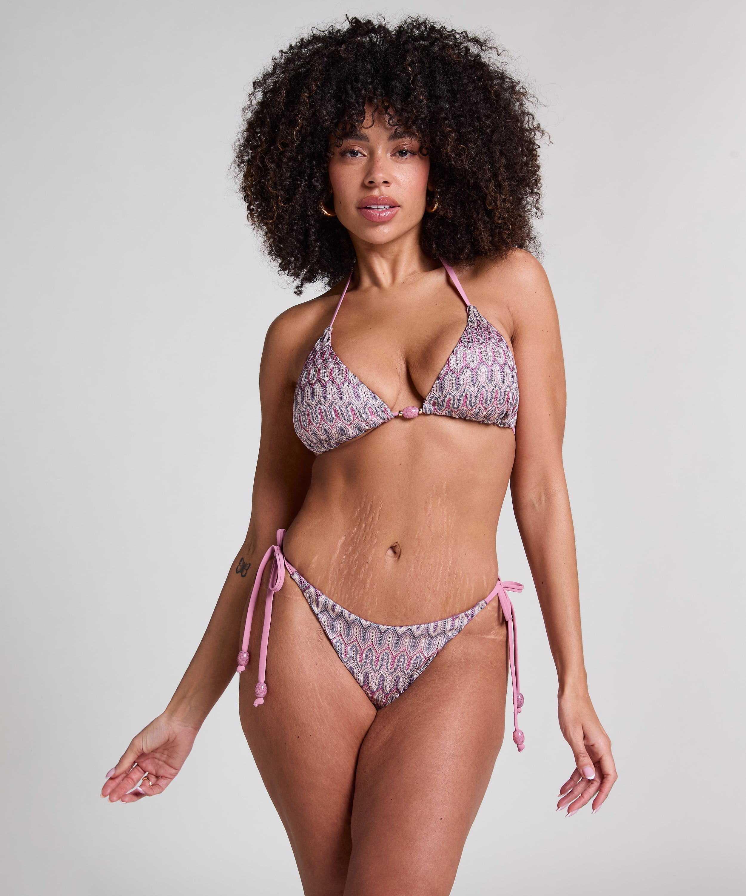 Top od bikini Cali Highleg, R&oacute;żowy, main