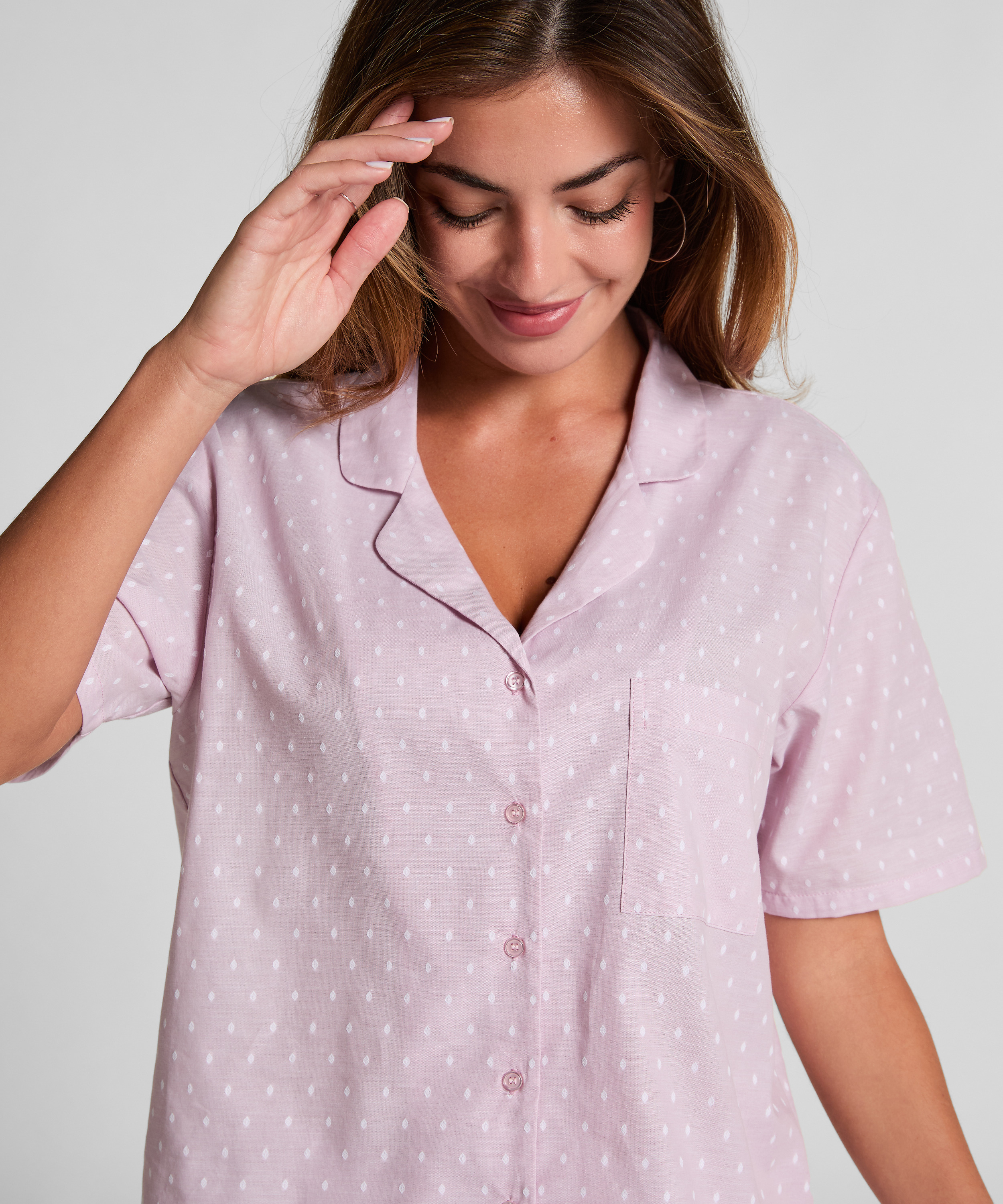 Bluza bawełniana w paski, R&oacute;żowy, main