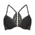 Usztywniany biustonosz push-up z fiszbinami Veronica, Czarny