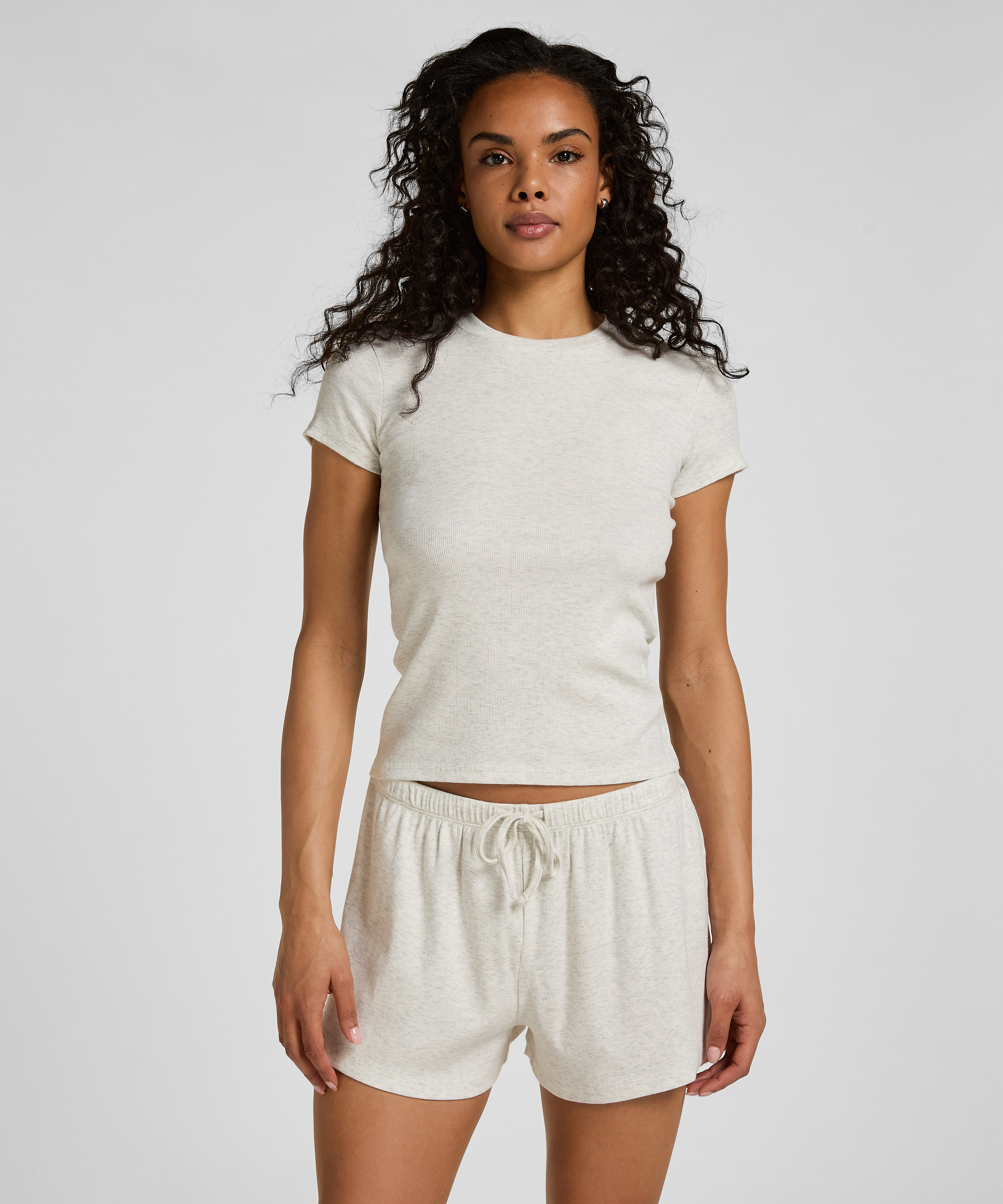 G&oacute;ra od Piżamy z Kr&oacute;tkimi Rękawami, Szary, main