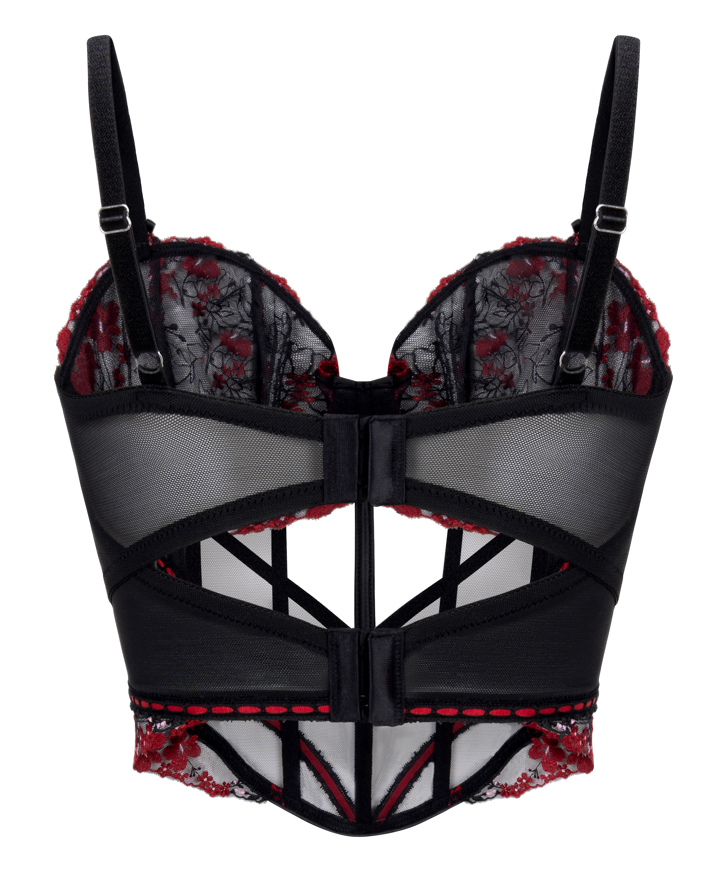 Gorset Peonie, Czarny, main