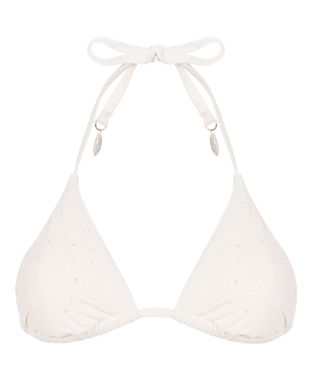 G&oacute;ra od bikini Giselle w kształcie tr&oacute;jkąta, Biały