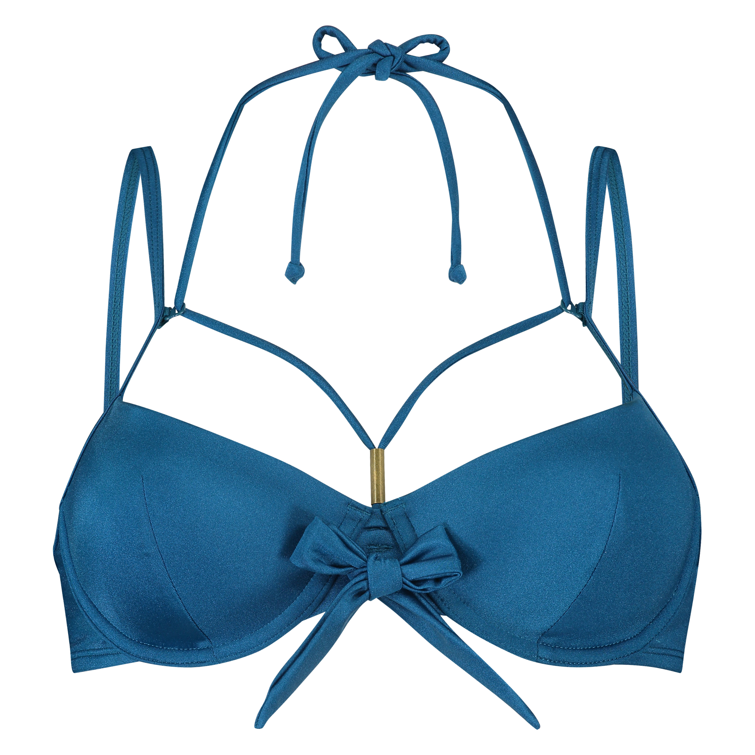 Usztywniona g&oacute;ra od bikini z fiszbinami Sunset Dream, Niebieski, main