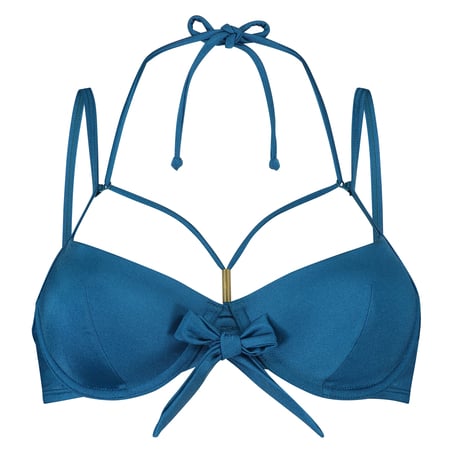 Usztywniona g&oacute;ra od bikini z fiszbinami Sunset Dream, Niebieski