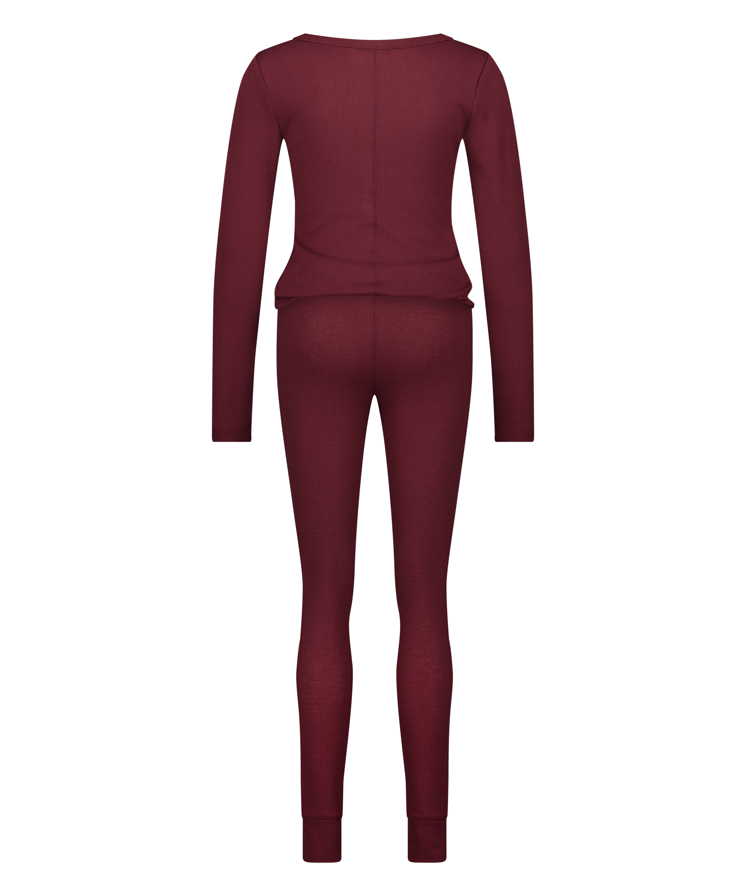 Piżama Waffle z kieszenią, Fioletowy, main