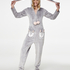 Novelty Fleece Onesie, Szary