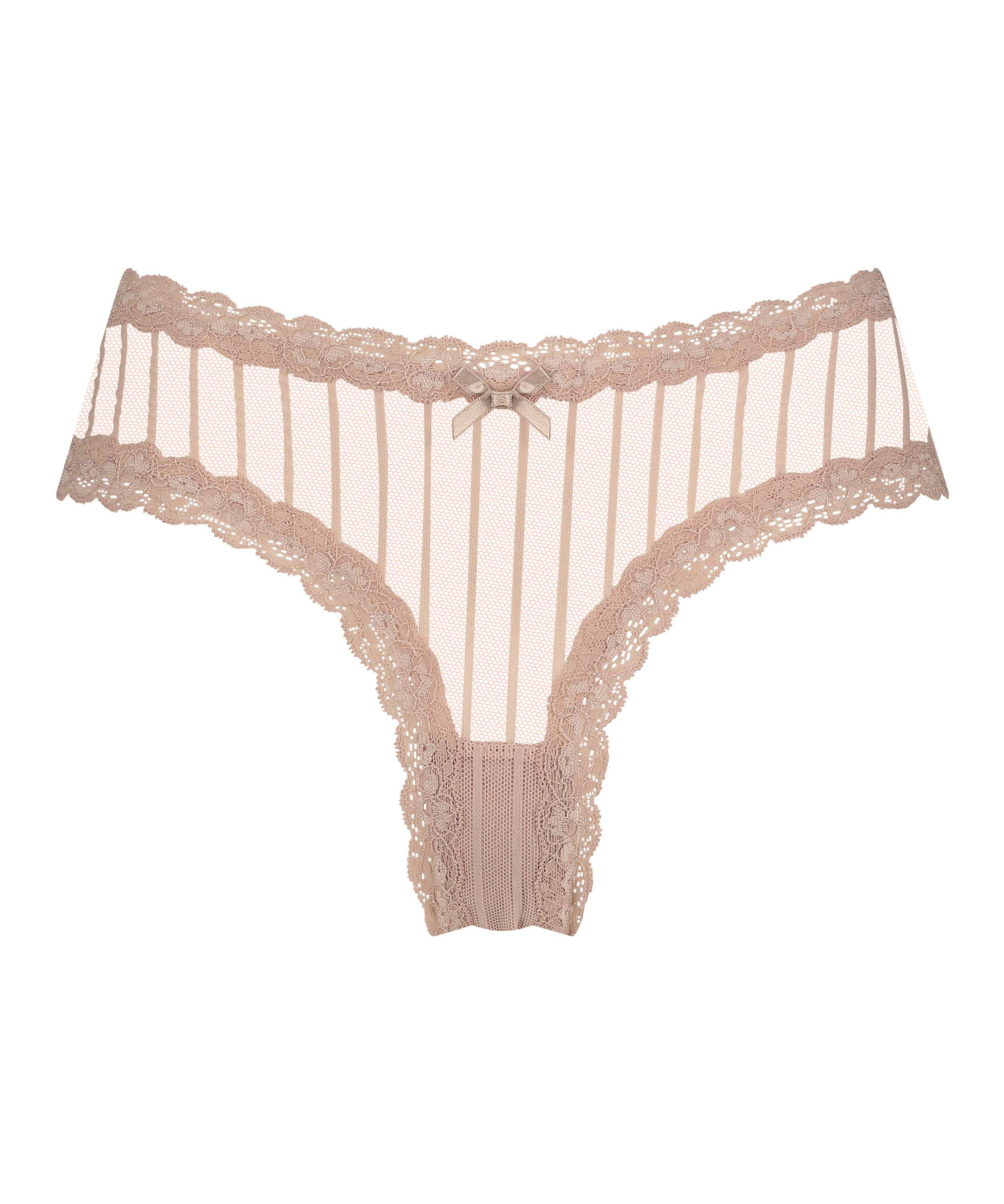 Brazyliany V-shape Mesh, Beżowy