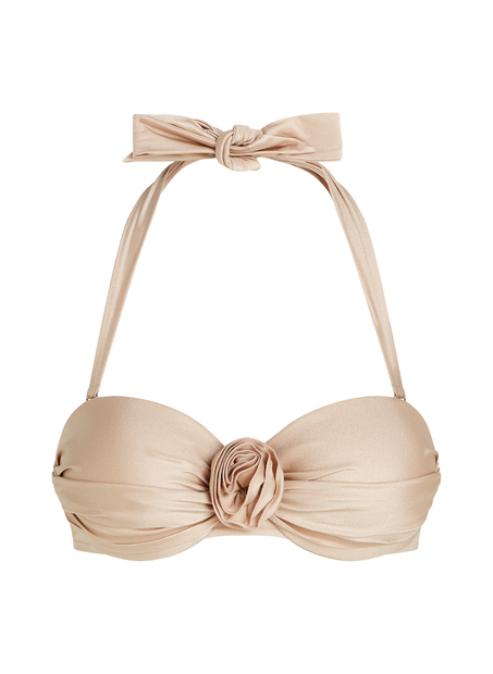 Top od bikini Lima Bandeau, Beżowy