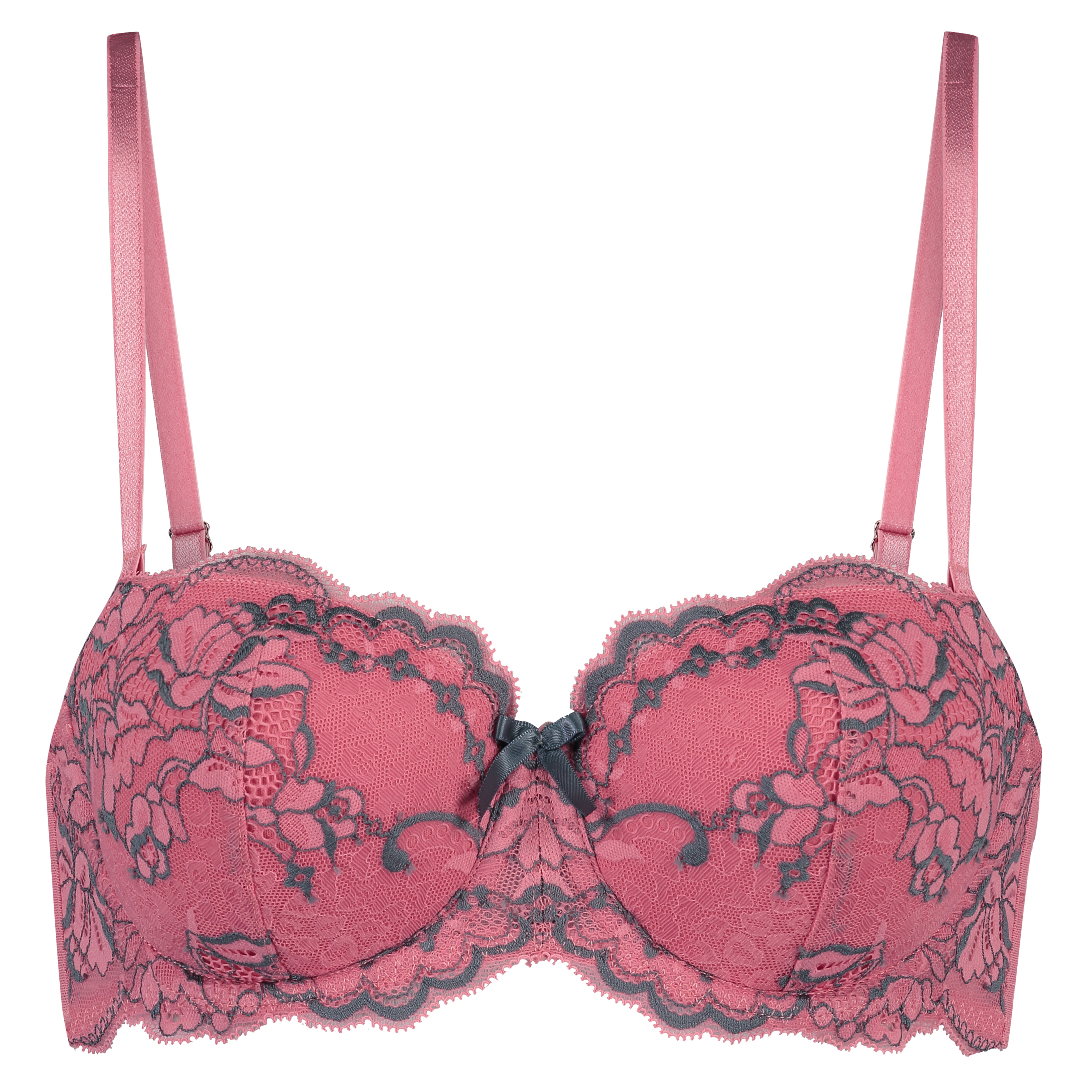 Roberta Padded Underwired Strapless Bra, Różowy, main