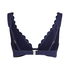 Scallop biustonosz bikini bez wkładek z fiszbinami, Niebieski