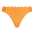 Majtki Bikini Rio Scallop Lurex, Pomarańczowy