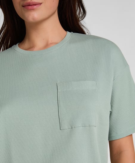 Pyjama Top Waffle, Zielony