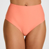 Wysokie Modelujące Majtki Bikini Luxe, Pomarańczowy