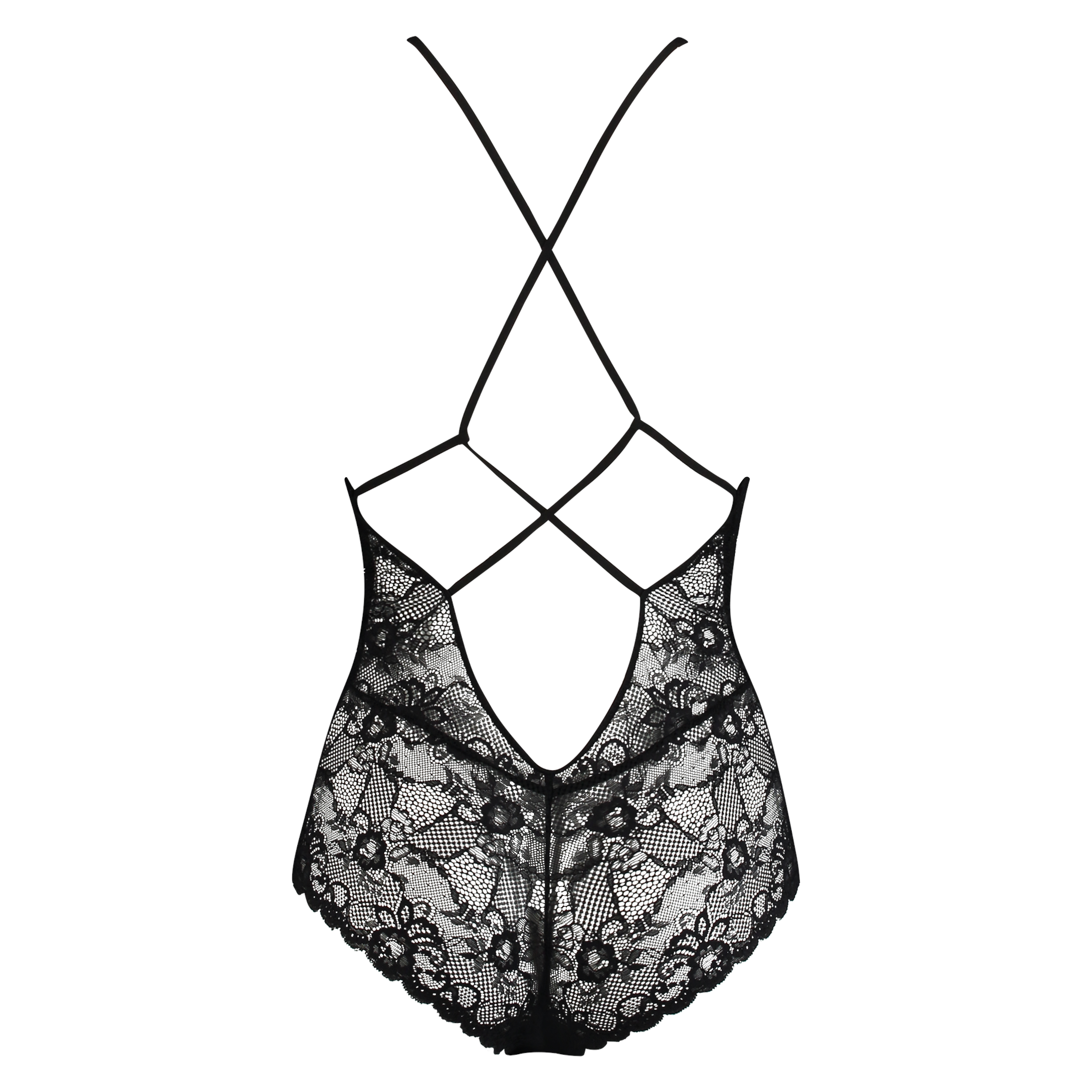 Strappy Back Body, Czarny, main