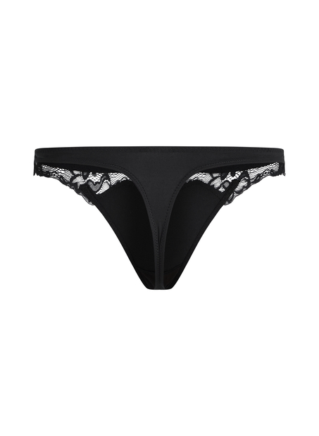 Koronkowe stringi Secret, Czarny