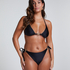 Majtki Bikini Wysoko Krojona Yucatan, Czarny