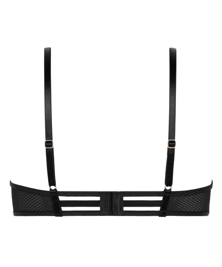 Nieusztywniany biustonosz z fiszbinami Rhys, Czarny