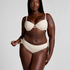 Szydełkowy d&oacute;ł od bikini Crochet, Biały