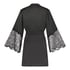 Kimono Satin Lace, Czarny