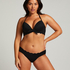 Figi bikini Scallop, Czarny