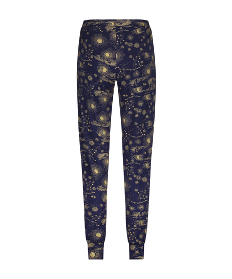 Tall Spodnie od piżamy Jersey, Niebieski