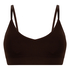 Tr&oacute;jkątny biustonosz bralette Dide, Brązowy